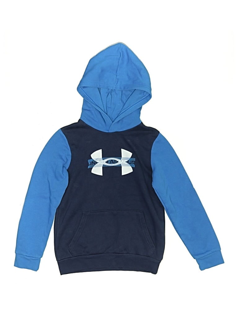 Pre-owned Under Armour Kids' Pullover Hoodie In Blue