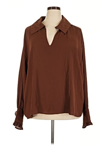 ELOQUII Long Sleeve Blouse (view 1)