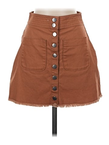 Madewell High-Waist Snap Skirt (view 1)