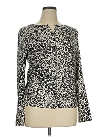 Jones New York Signature Silk Cardigan (view 1)