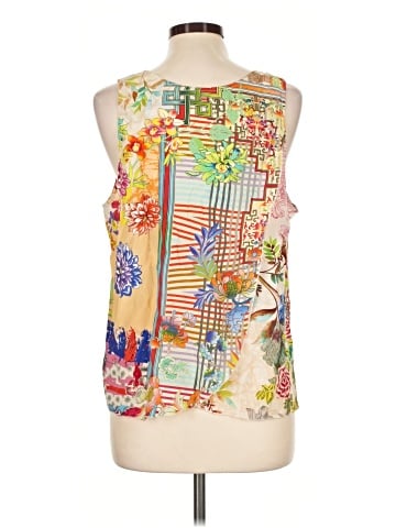 Johnny Was Sleeveless Silk Top (view 2)