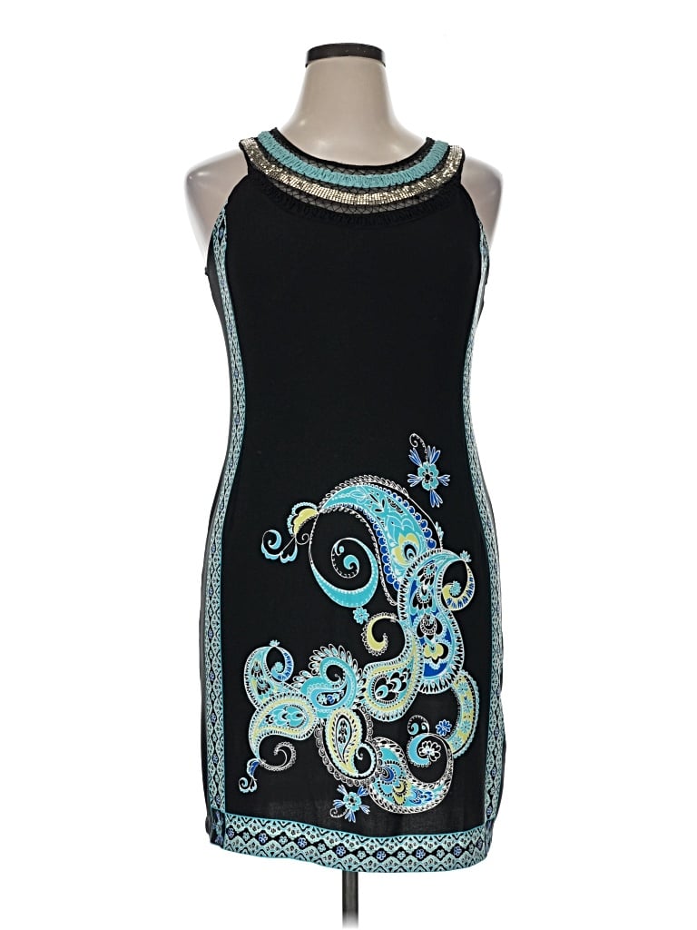Pre-owned Sandra Darren Cocktail Dress In Blue