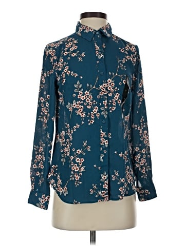 Banana Republic Factory Store Long Sleeve Blouse (view 1)