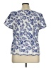 Talbots Paisley Blue Short Sleeve T-Shirt Size 16 - photo 2