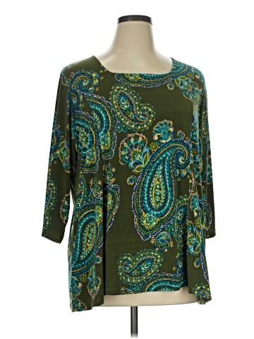 Susan Graver 3/4 Sleeve Blouse (view 1)