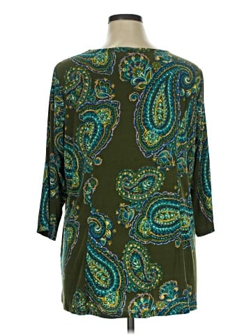 Susan Graver 3/4 Sleeve Blouse (view 2)