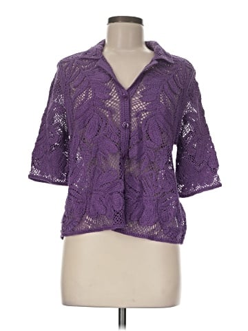 Chico's 3/4 Sleeve Button-Down Shirt (view 1)