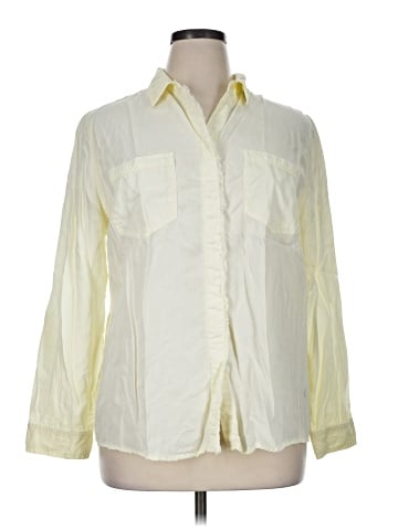 Chico's 3/4 Sleeve Button-Down Shirt (view 1)
