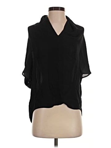 Vince. Short Sleeve Silk Top (view 1)