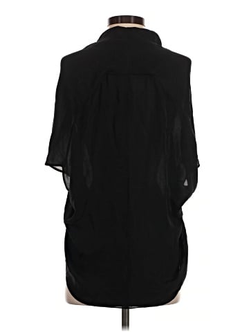 Vince. Short Sleeve Silk Top (view 2)