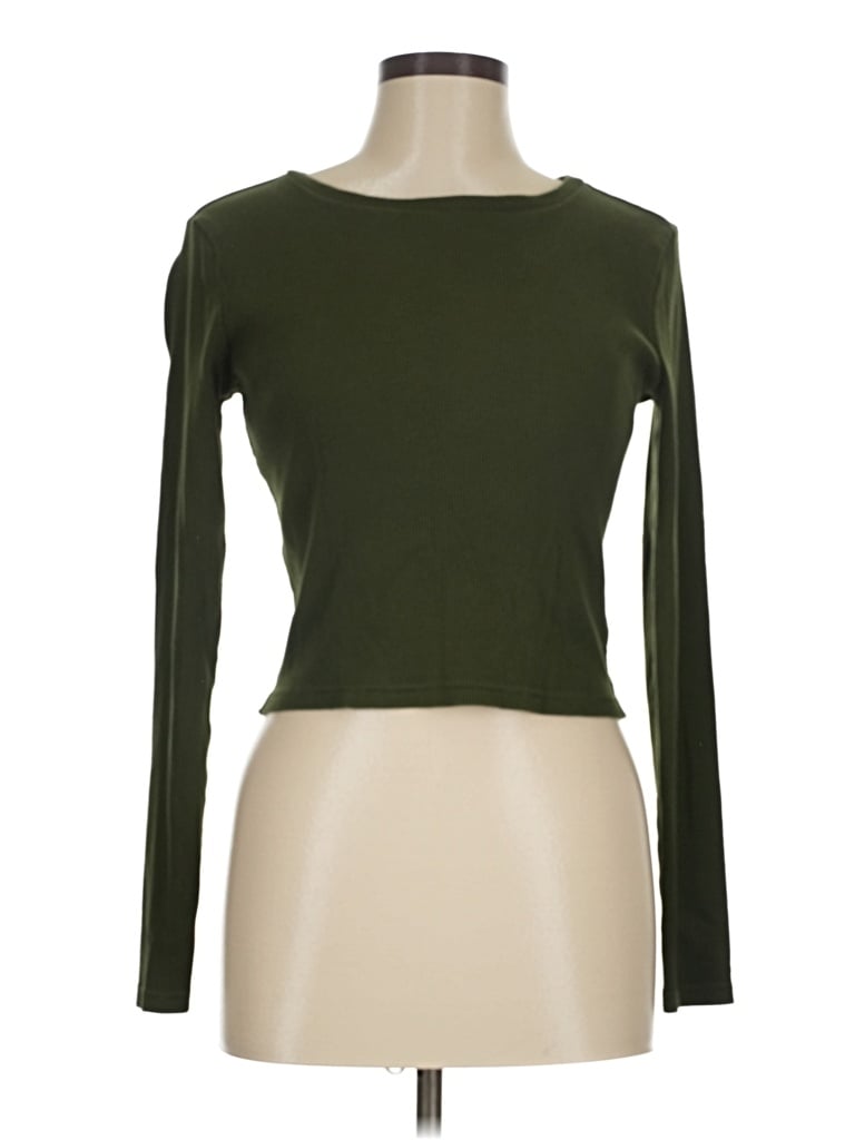 Pre-owned Universal Thread Long Sleeve T-shirt In Green