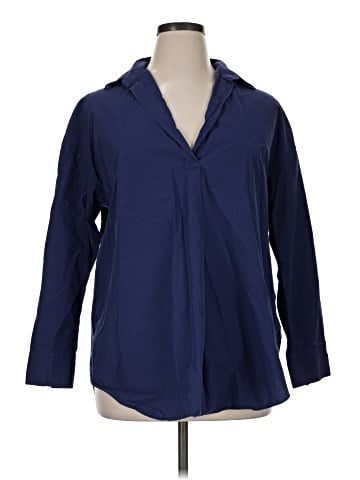 Uniqlo 3/4 Sleeve Button-Down Shirt (view 1)