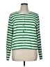 Talbots Stripes Green Long Sleeve Blouse Size XL - photo 1