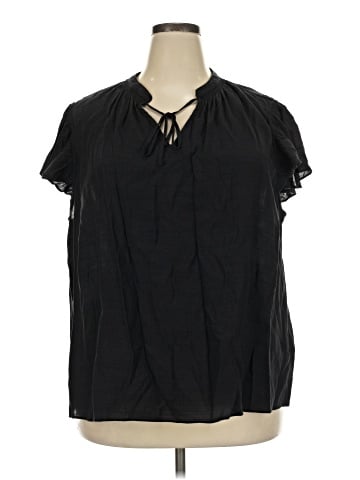 LC Lauren Conrad Short Sleeve Blouse (view 1)