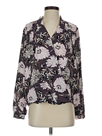 Ann Taylor Factory Long Sleeve Blouse (view 1)