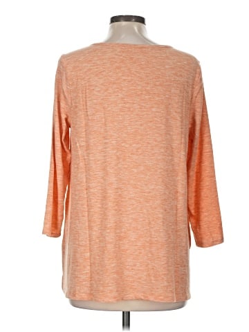 LOGO by Lori Goldstein 3/4 Sleeve Top (view 2)