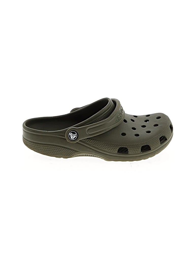 Pre-owned Crocs Mule/clog In Green