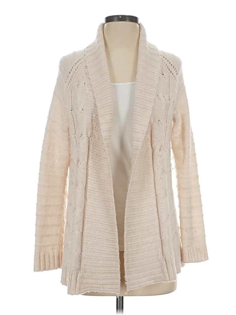 Pre-owned Talbots Cardigan Sweater In Ivory