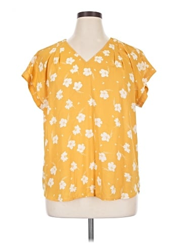 Simply Vera Vera Wang Short Sleeve Blouse (view 1)