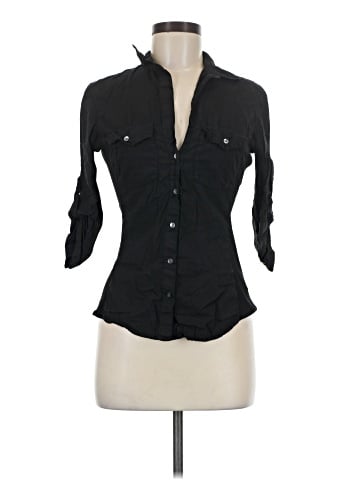 James Perse 3/4 Sleeve Button-Down Shirt (view 1)