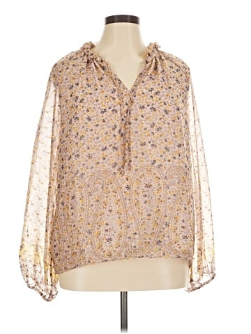 Ann Taylor Long Sleeve Blouse (view 1)