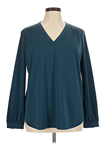 Ann Taylor Factory Long Sleeve Blouse (view 1)