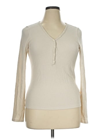 American Eagle Outfitters Long Sleeve Henley (view 1)