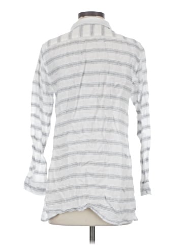 Garnet Hill 3/4 Sleeve Button-Down Shirt (view 2)