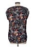 Daniel Rainn 100% Polyester Floral Black Short Sleeve Blouse Size L - photo 2