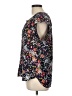 Daniel Rainn 100% Polyester Floral Black Short Sleeve Blouse Size L - photo 5