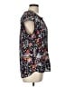 Daniel Rainn 100% Polyester Floral Black Short Sleeve Blouse Size L - photo 4