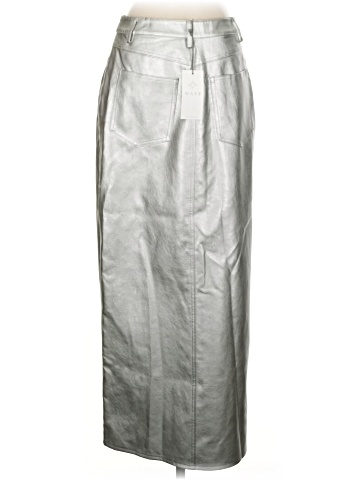 WAYF Faux Leather Skirt (view 2)