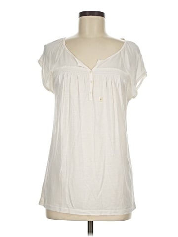 Ann Taylor LOFT Outlet Short Sleeve Henley (view 1)