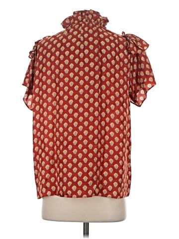 Hunter Bell Short Sleeve Silk Top (view 2)