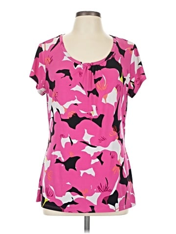 Worthington Short Sleeve Blouse (view 1)