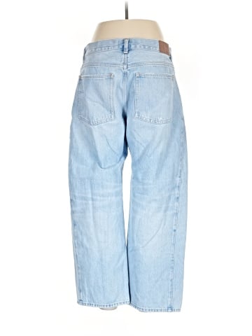 Madewell Pieced Barrel-Leg Jeans in Foster Wash (view 2)