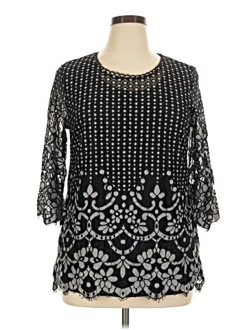 Isaac Mizrahi LIVE! 3/4 Sleeve Top (view 1)