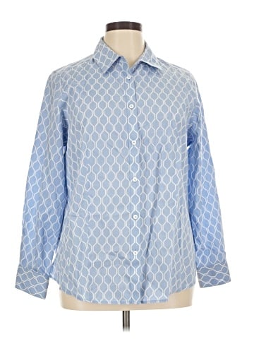Foxcroft Long Sleeve Button-Down Shirt (view 1)