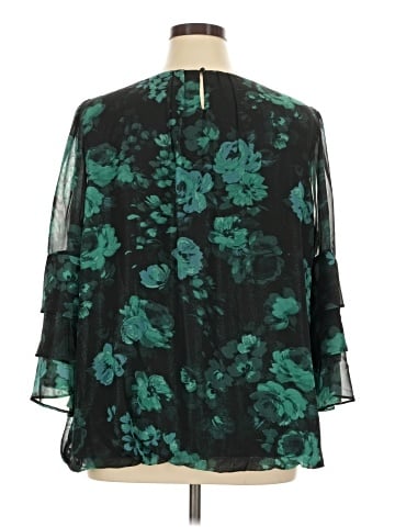 Roz & Ali 3/4 Sleeve Blouse (view 2)