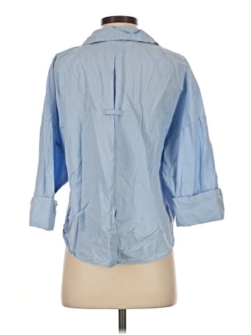 Zara 3/4 Sleeve Button-Down Shirt (view 2)