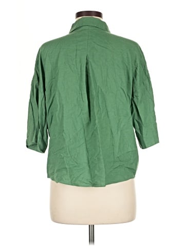 H&M 3/4 Sleeve Button-Down Shirt (view 2)