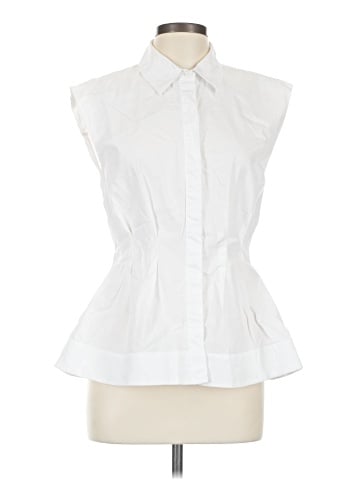 Zara Sleeveless Button-Down Shirt (view 1)