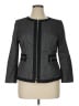 Anne Klein 100% Polyester Chevron-herringbone Gray Jacket Size 14 (petite) - photo 1