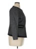Anne Klein 100% Polyester Chevron-herringbone Gray Jacket Size 14 (petite) - photo 4