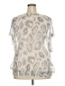 Daniel Rainn Silver Short Sleeve Blouse Size 2X - photo 2