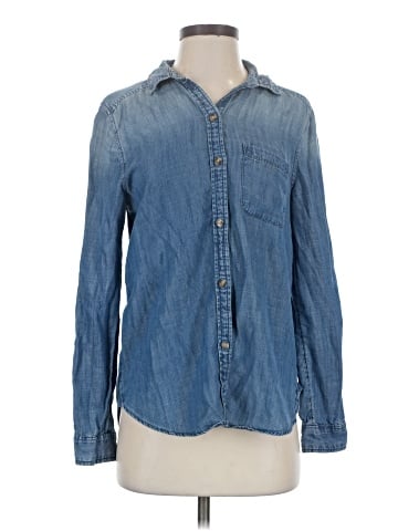 American Eagle Outfitters Long Sleeve Button-Down Shirt (view 1)