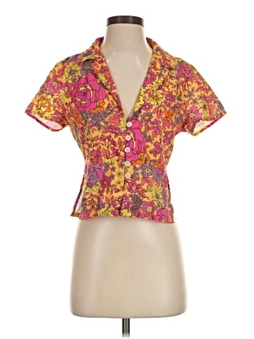 Free People Short Sleeve Blouse (view 1)