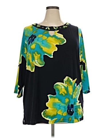 Susan Graver 3/4 Sleeve Blouse (view 1)