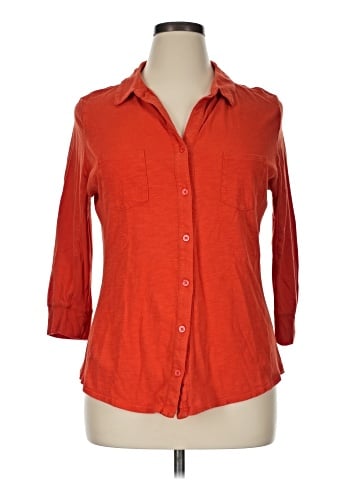 Merona 3/4 Sleeve Button-Down Shirt (view 1)