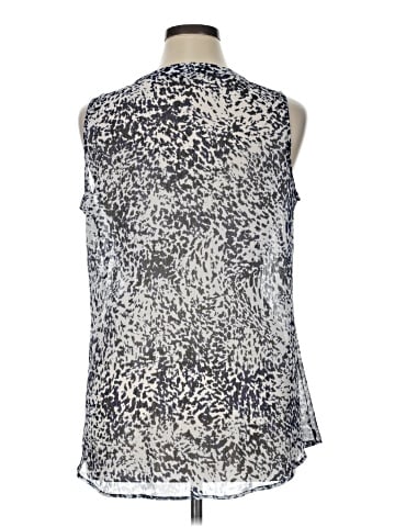 Rose + Olive Sleeveless Blouse (view 2)
